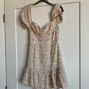 Urban outfitters -kiss the sky floral lace back dress M